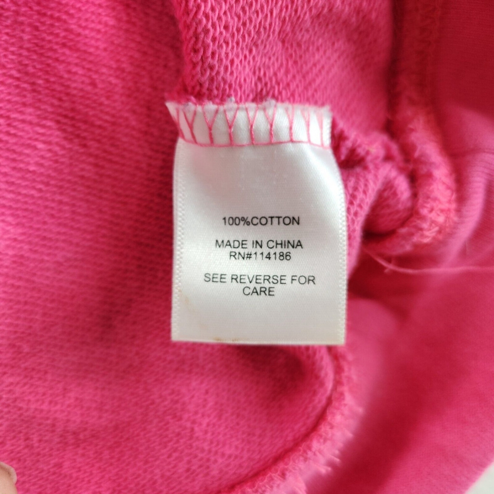 Juicy Couture Challengers Womens Small Preppy Pink Pullover Sweatshirt Hoodie - Picture 9 of 11